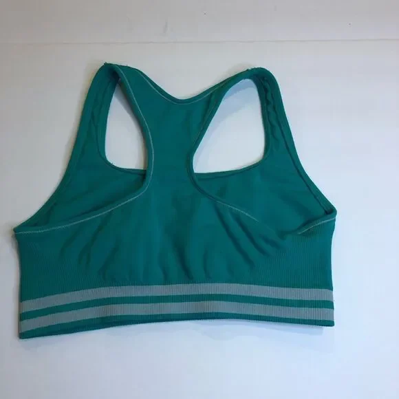 Green and gray racerback sports bra size 34 - Picture 4 of 8